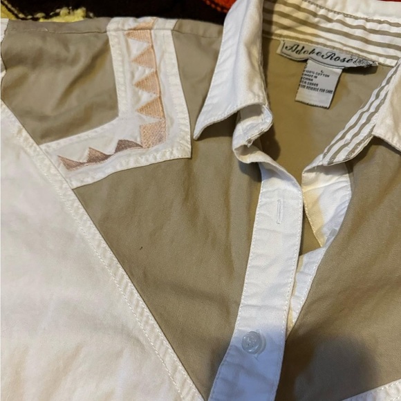 Adobe Rose ladies western shirt sleeve buttondown - Picture 3 of 4